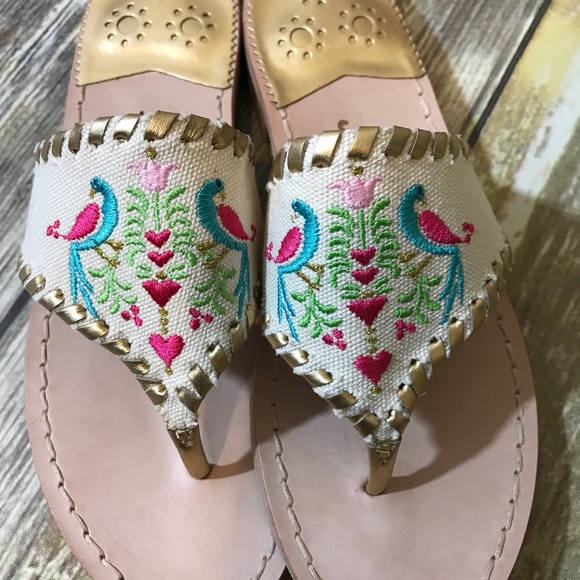 Jack Rogers Parrot Sandals NWOT - Picture 3 of 5